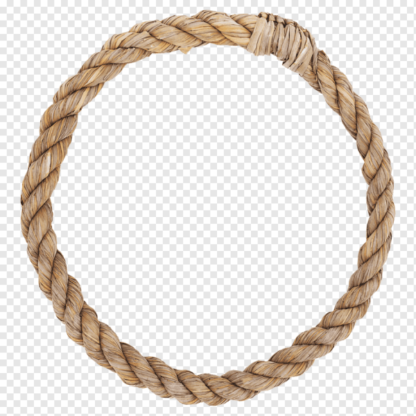 Круглая рамка из каната
