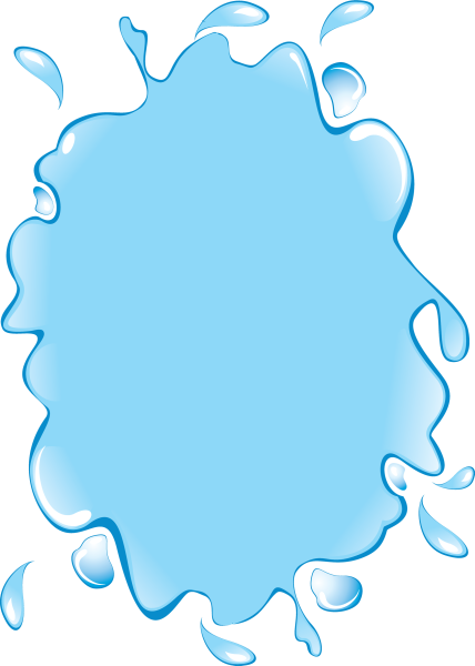 Рамка вода на прозрачном фоне