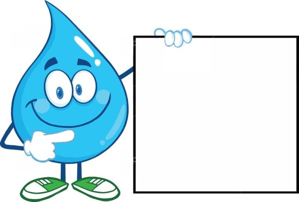 Рамка с капельками воды для детей