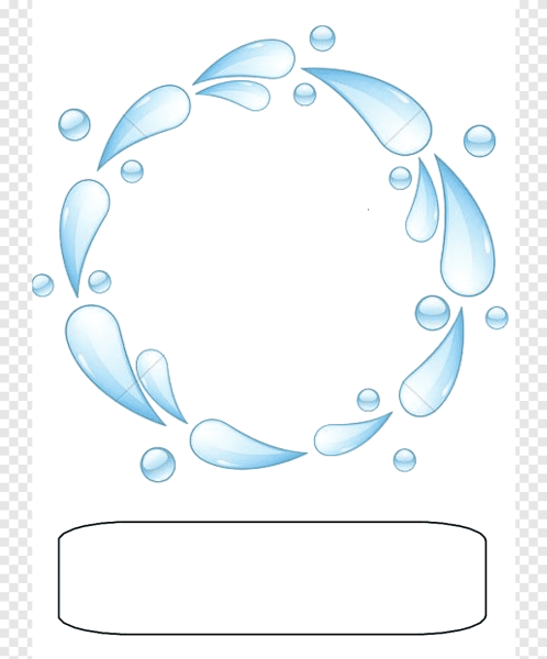 Рамка из капелек воды