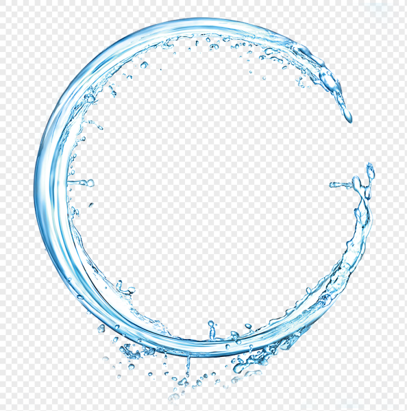 Рамка круглая вода