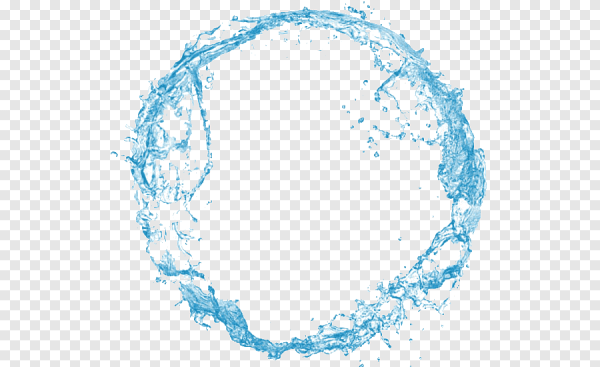 Круглая рамка из воды