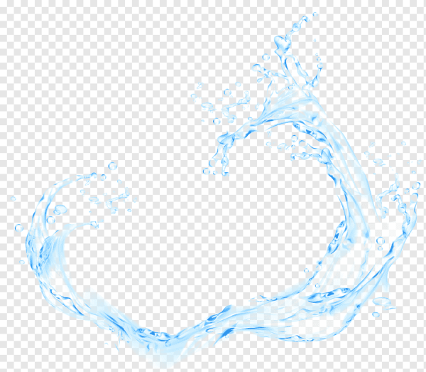 Рамка вода на прозрачном фоне