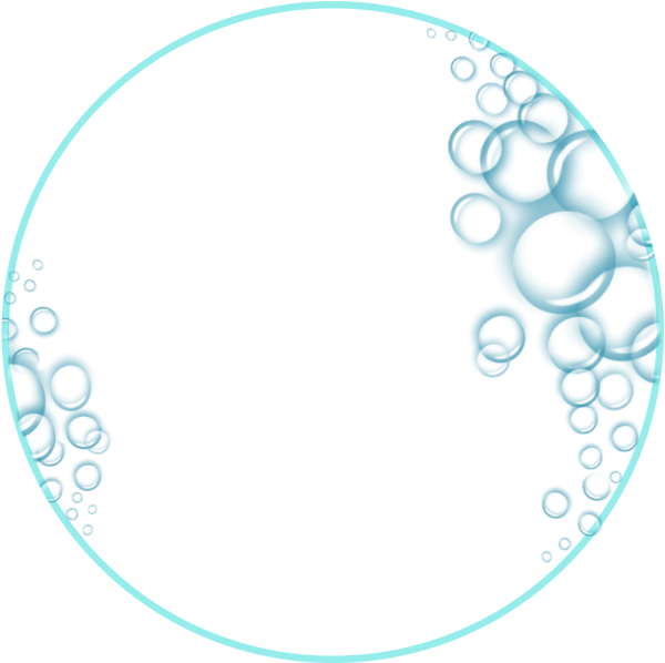 Круглая рамка с пузырьками