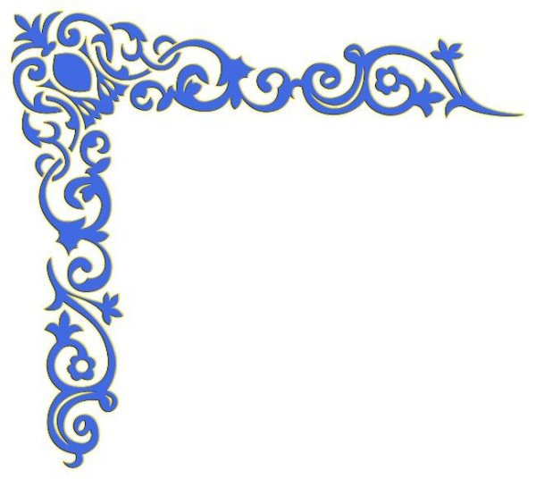 Казахский орнамент рамка