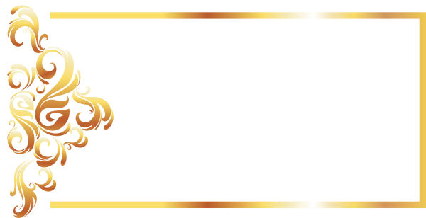 Золотистые рамки линии