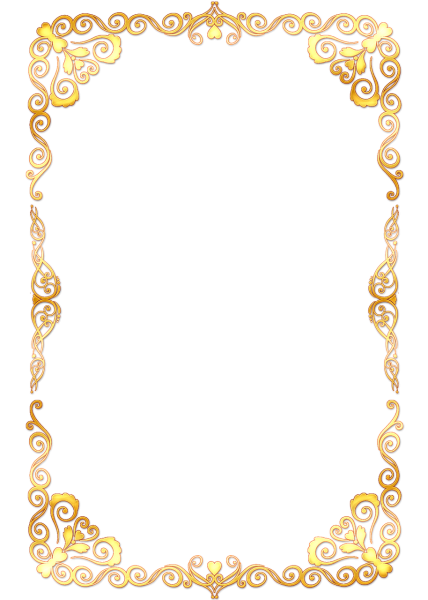 Рамка Золотая Узорная