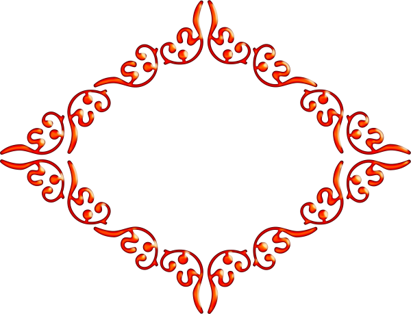 Казахский узор рамка