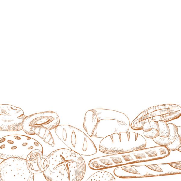 Рамка из хлебобулочных изделий