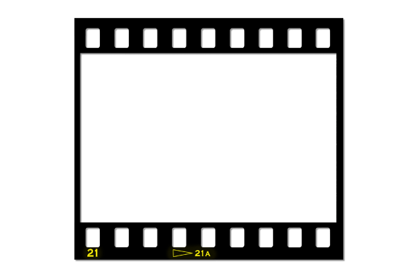 Рамка в виде фотопленки