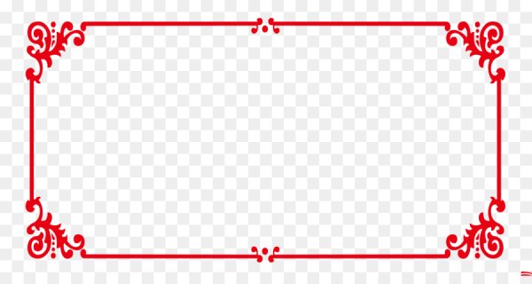 Постер в красной рамке