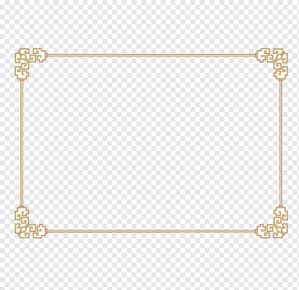 Золотая рамка в китайском стиле