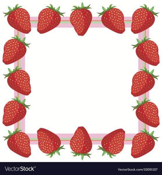 Рамка из земляники