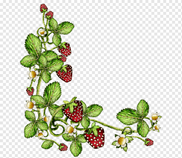 Земляника орнамент