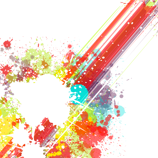 Рамка брызги краски