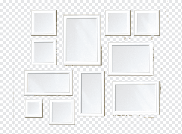 Рамка для коллажа белая