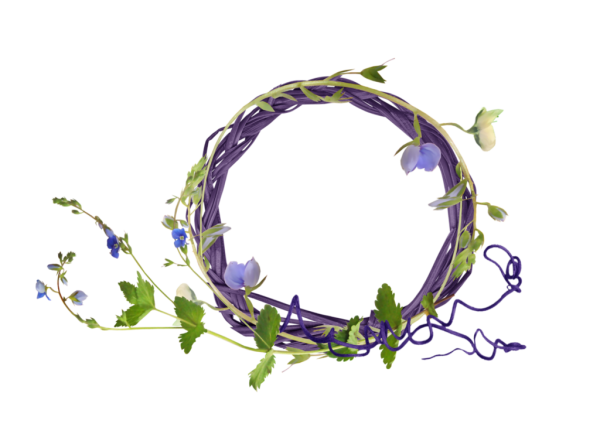 Рамка круглая колокольчики