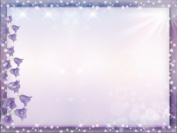 Рамка колокольчики