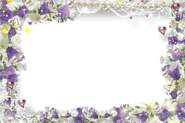 Цветочная рамка горизонтальная