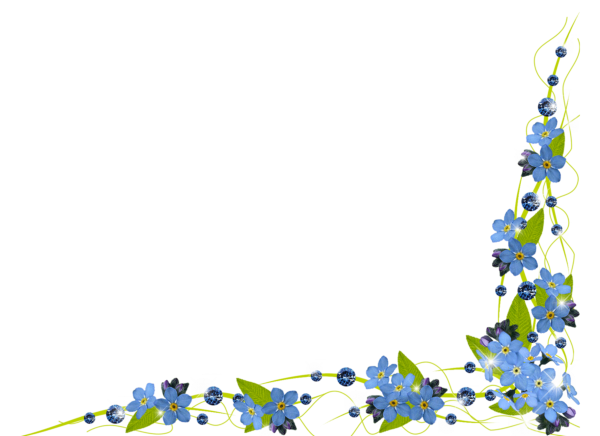 Рамка из незабудок