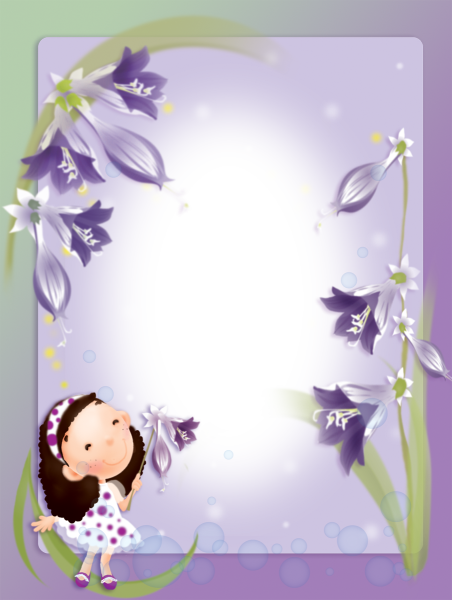 Рамка колокольчики для детского сада