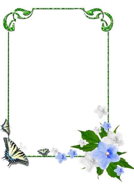 Рамки с цветами колокольчиками