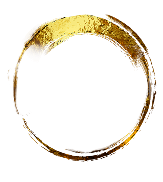 Круг с золотым ободком
