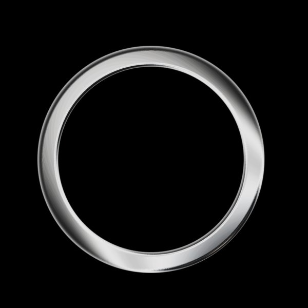 Кольцо на черном фоне