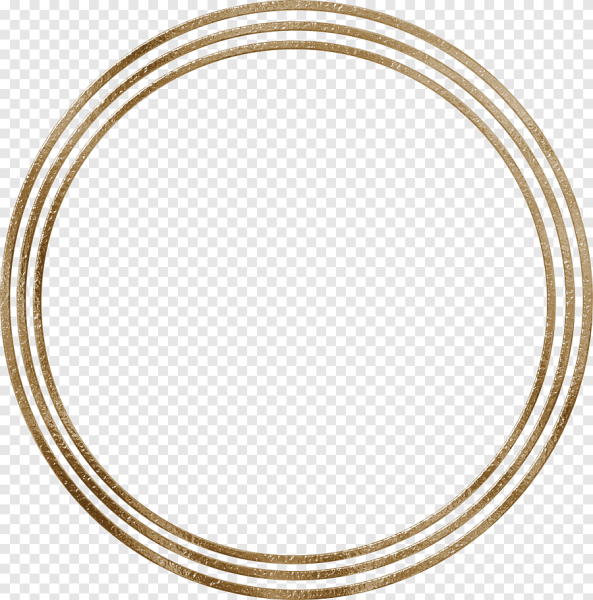 Круглая золотистая рамка