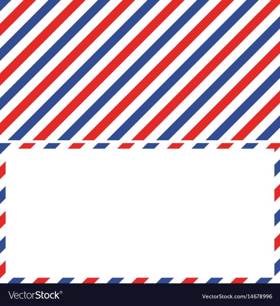 Полосатая полоска для почтового конверта