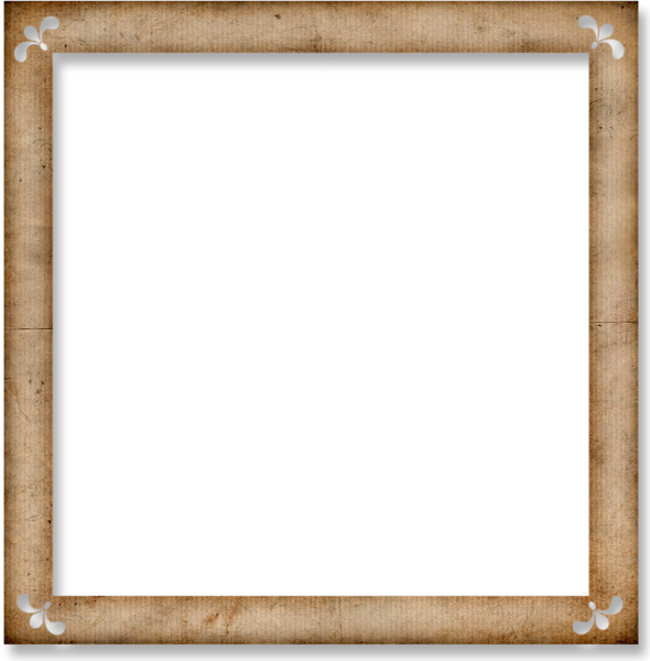 Квадратная коричневая рамка
