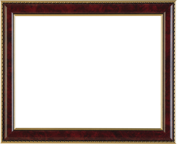 Коричневая деревянная рамка