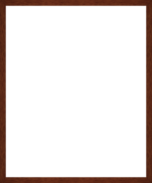 Рамка коричневая тонкая