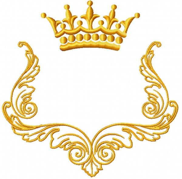 Монограмма с короной
