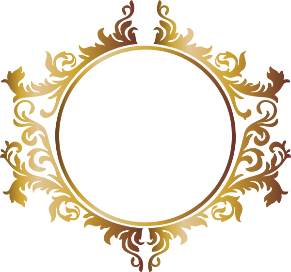 Золотистый круглый узор