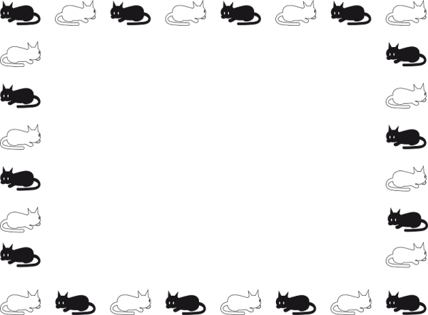 Рамка для надписи с кошками