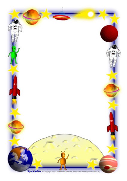 Рамка для текста космос для детей