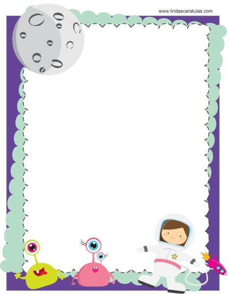 Рамка для текста космос для детей