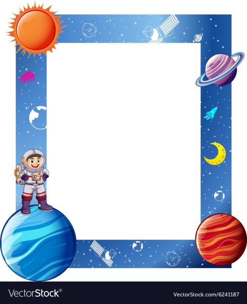 Космическая рамка для текста