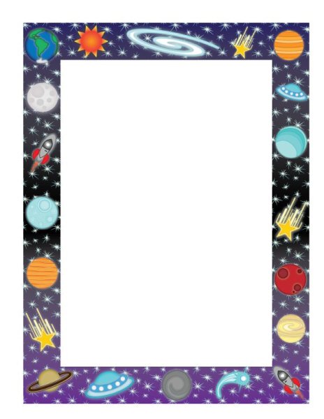 Космическая рамка для текста