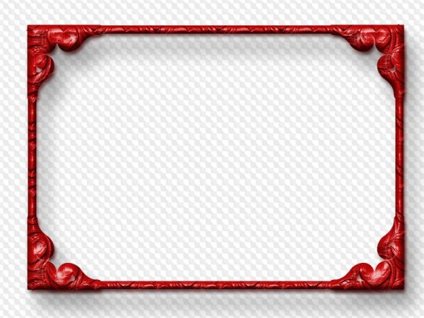 Красная рамка для фотошопа