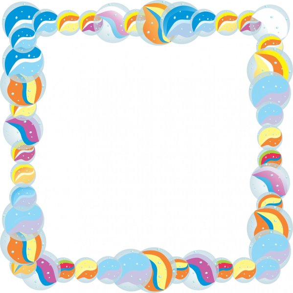 Рамки детские на прозрачном фоне