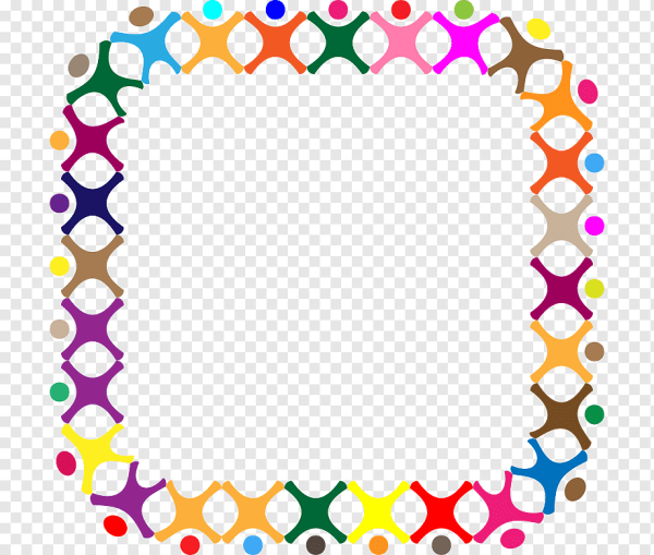 Рамка разноцветная