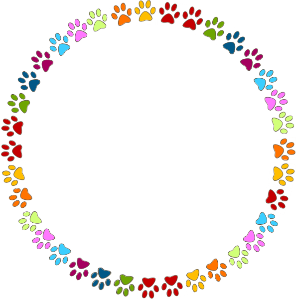 Круглые рамки разноцветные