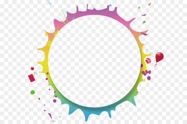 Круглая детская рамка для фотошопа