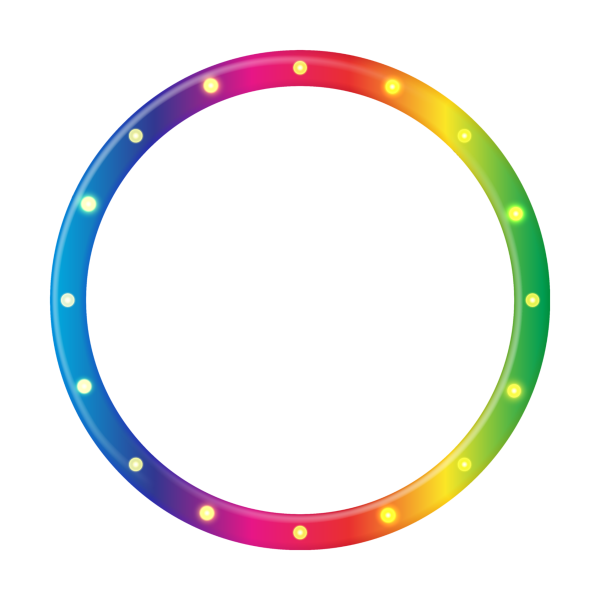 Яркая круглая рамка