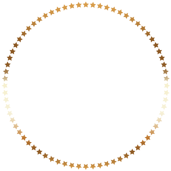 Золотая круглая рамка