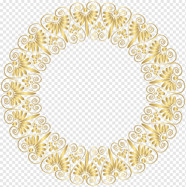 Золотой круглый орнамент