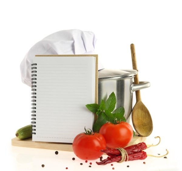 Кулинария на прозрачном фоне