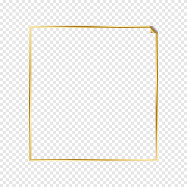 Рамка золото простая